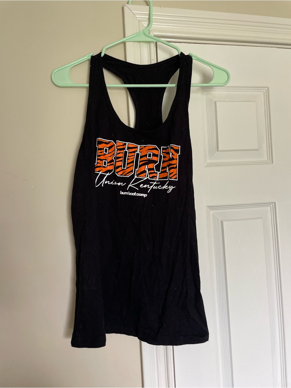 Burn Boot Camp Women's Black Tank Top - Burn Union Kentucky Graphic